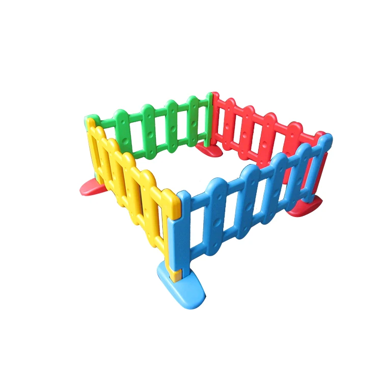 Factory price direct wholesale Colorful Non-toxic kindergarten baby safety fence children playpens  indoor kids play area fence
