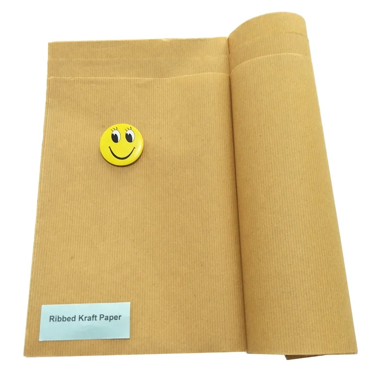 factory supply packing paper MG brown ribbed kraft paper