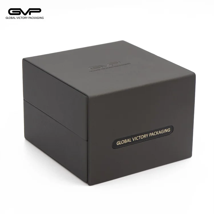 2021 hot sale  packaging Luxury PU leather packaging watch storage box earn money online