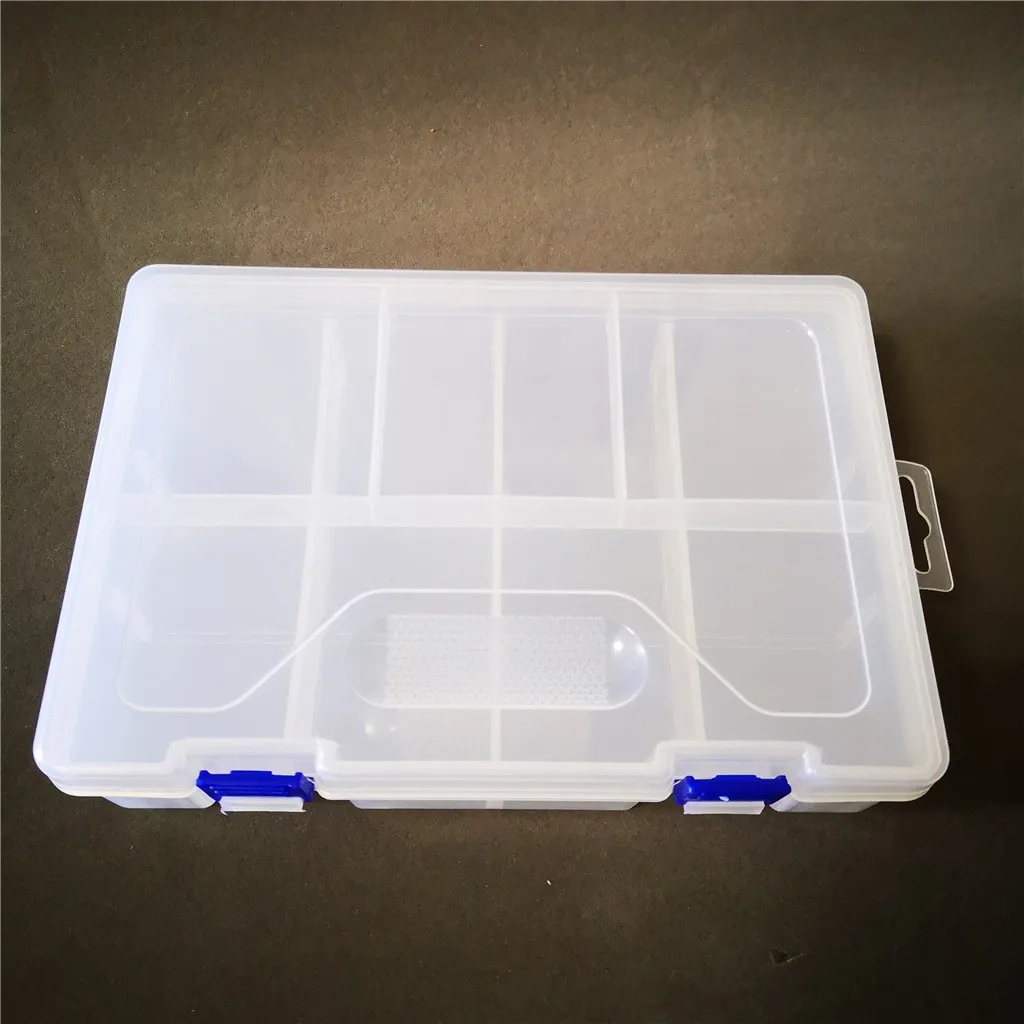 Double layer 8 detachable compartments plastic storage box