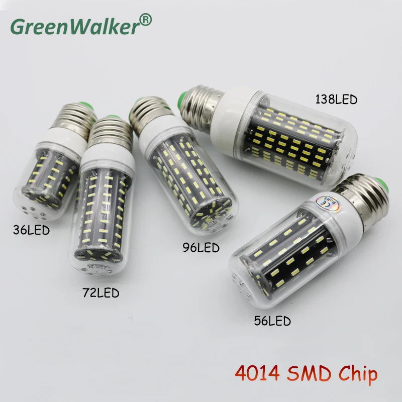 E26 E27 E12 E14 G9 GU10 LED Corn Bulb 4014 SMD Light 10W 20W 25W 30W Lighting 36leds 72leds 96leds 138leds Ampoule Led Spotlight