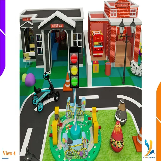 12*17*4m kids playhouse with playground accessories  interactive play system