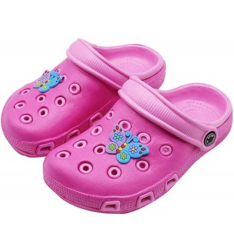 
Beautiful Popular Style Pink Purple Children Clogs 