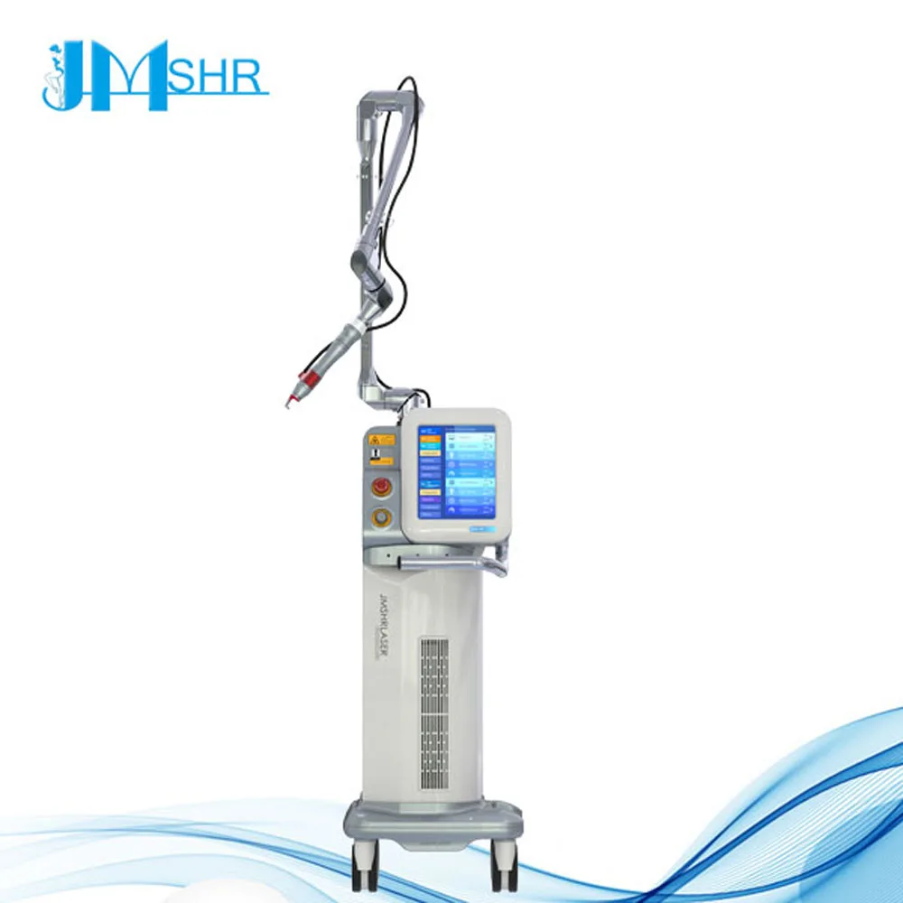 5 different scan mode RF Drive Co2 fractional combined laser medical beauty machine vaginal tightening Korean light guide arm