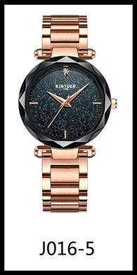 KINYUED women high quality quartz movement Stainless steel band women waterproof wrist watch