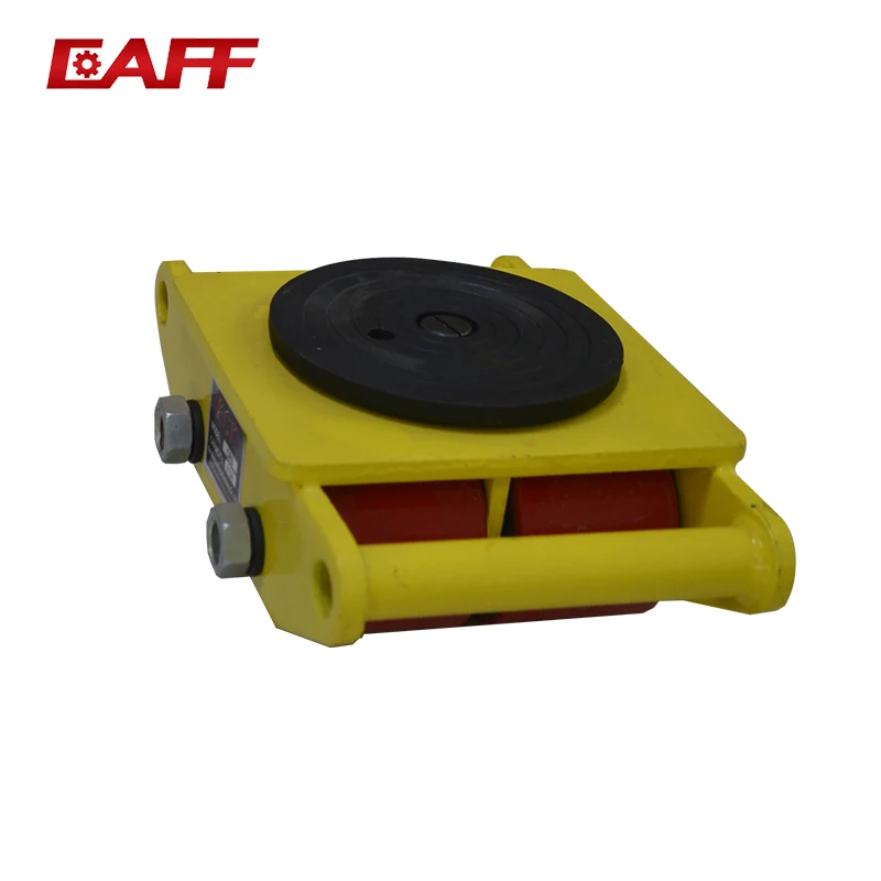 CRA 15T heavy duty machine moving skate roller Transport Cargo Trolley