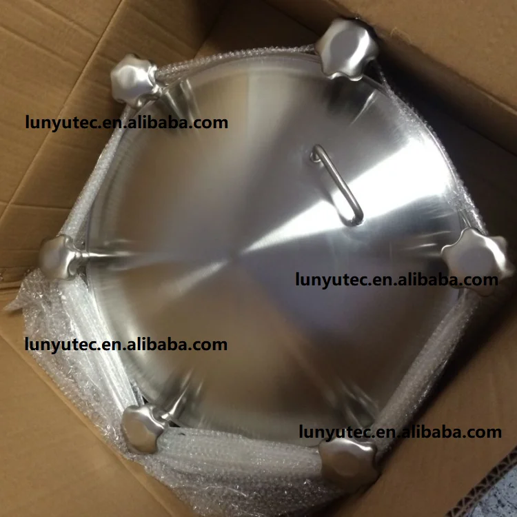 
Stainless Steel Sanitary Round Outward Manway Cover With Pressure 