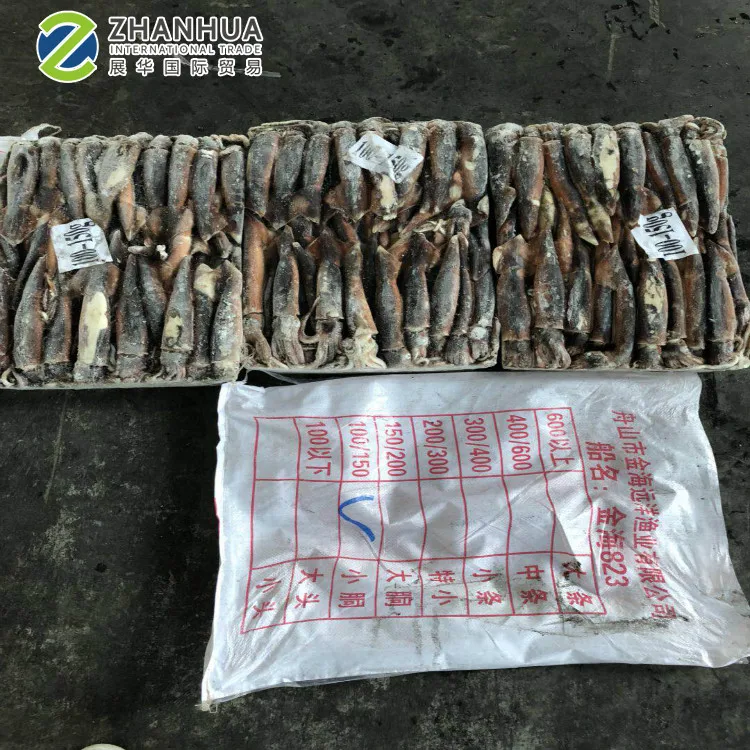Аргентинский кальмар оптовая продажа замороженный Illex мясо-сырые кальмары 100-150