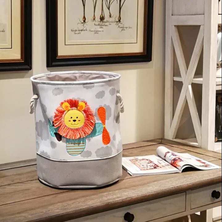 Canvas Fabric Dirty Clothes Storage Laundry Basket Organic