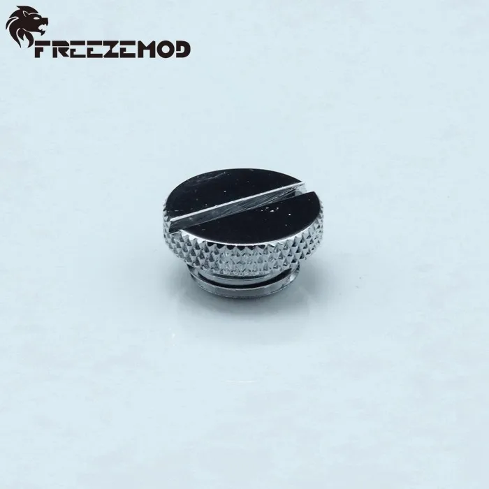 Water cooling brass sealing lock end plug thread G1/4' copper end cap computer liquid Silver. DT-BA1