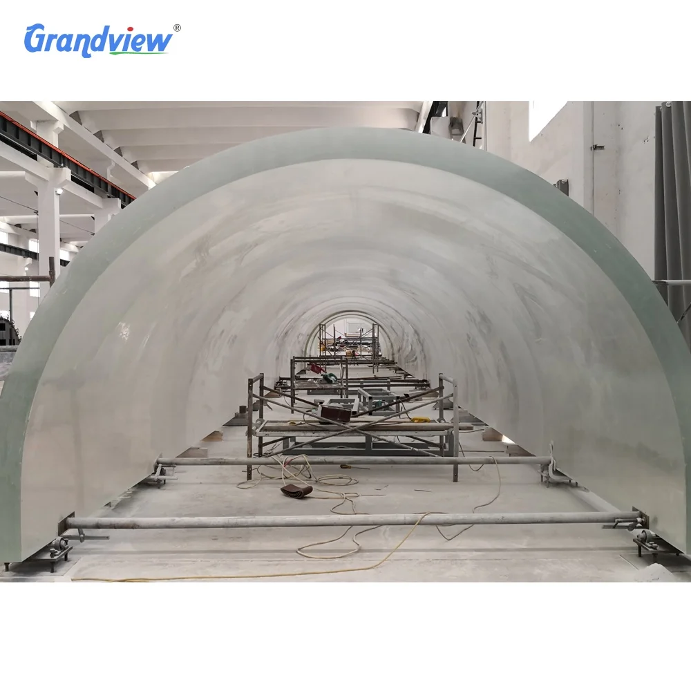 100% raw material lucite underwater transparent acrylic glass tunnel aquariums