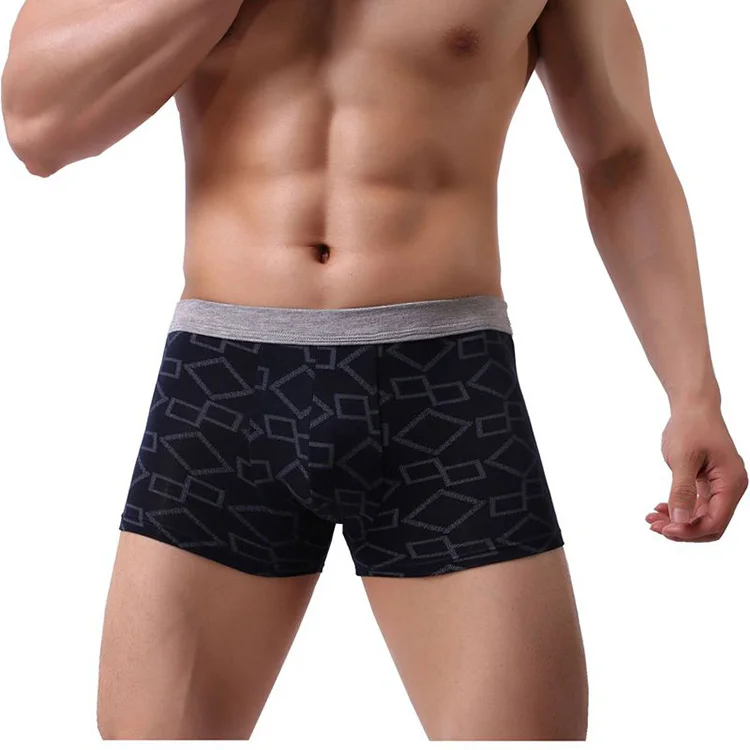 High Quality Custom colors Cheap breathable 100% cotton boxer briefs bamboo men underwear