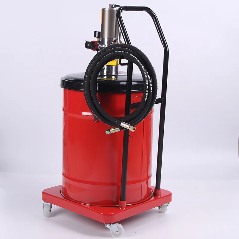 High Pressure Pneumatic Grease Pump 40L Air Operated Bucket Grease Pump Auto Grease Pump Pneumatic Lubricator Gun