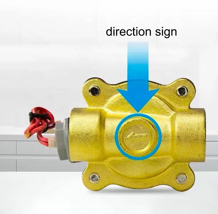 2 position 2 way  2W large body brass 1 inch water proportional solenoid valve