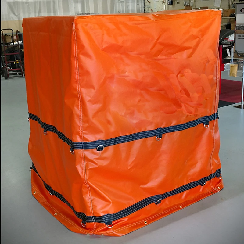 Custom Made Waterproof PVC Tarpaulin Reusable Pallet Covers
