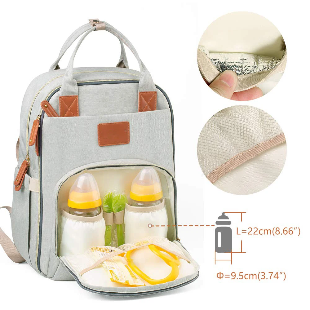 Baby Diaper Changing Bag Maternity Bag Nappy Backpack with Insulated Pockets Diaper Bag Backpack