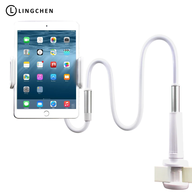 Licheers новые стенд для ipad держатель двойной регулируемый руки 360 градусов вращающийся планшет телефон стенд держатель 120 см