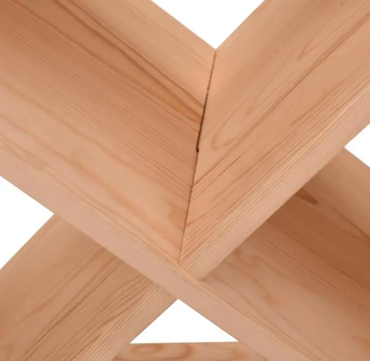 
Natural Wooden Wine Holder Compact Cellar Cube Wine Storage Rack 