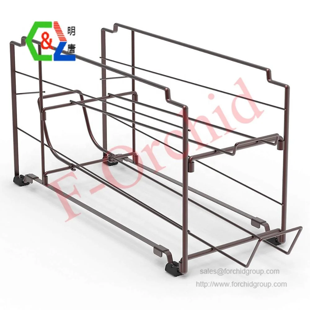 Beverage Can Dispenser Rack,Sturdy metal construction with Classic Bronze Coating, Bronze