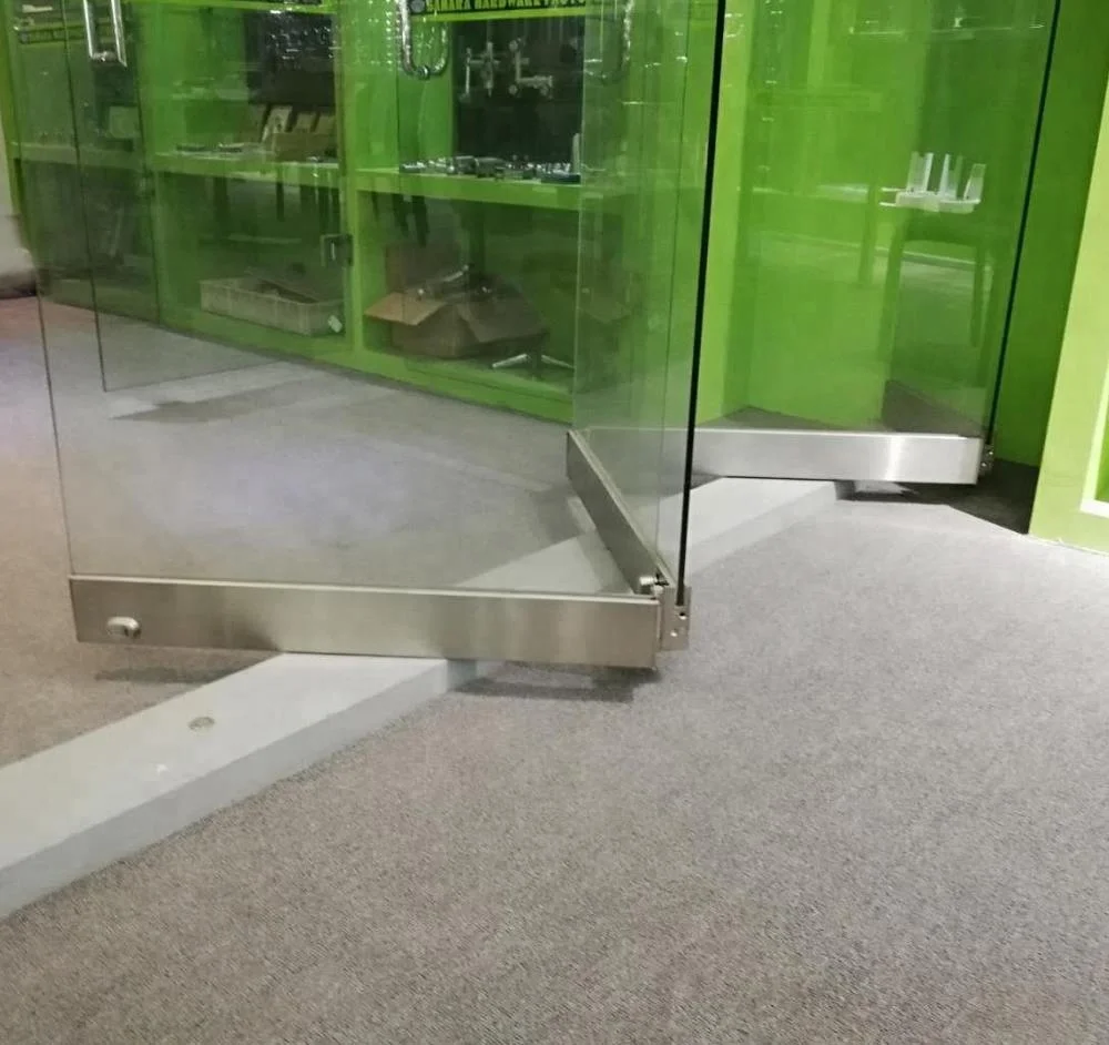 
Exterior and interior usage frameless sliding folding glass doors 