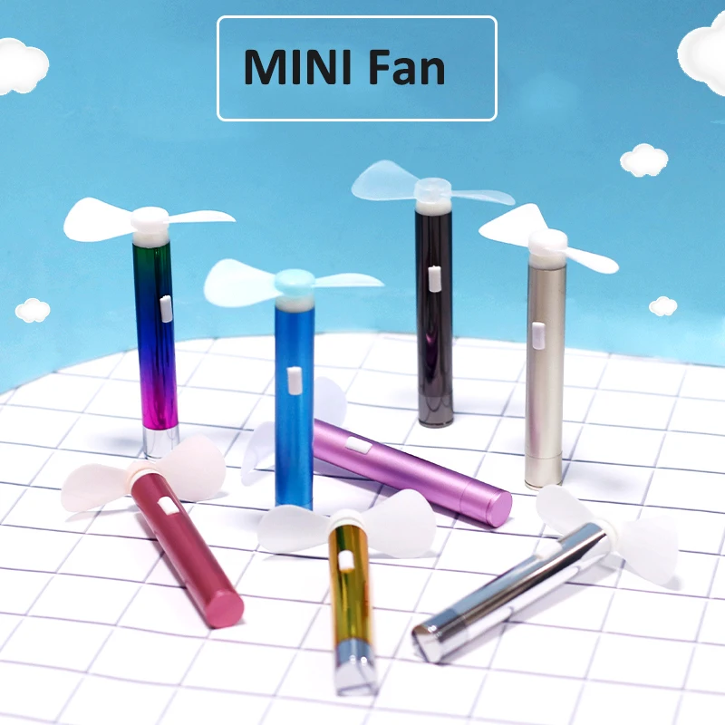 Electronic Product Metal Plastic Portable Mini Fan Pocket Mini Portable Handheld Mini Fan for Outdoor Use Decorations