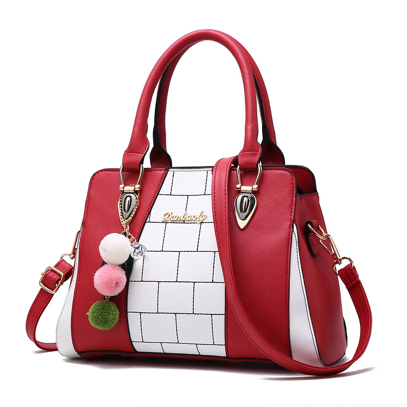 New Arrived Wholesale Shoulder Bags Latest Designer Ladies Fancy Bags Women Handbags With Hair Balls