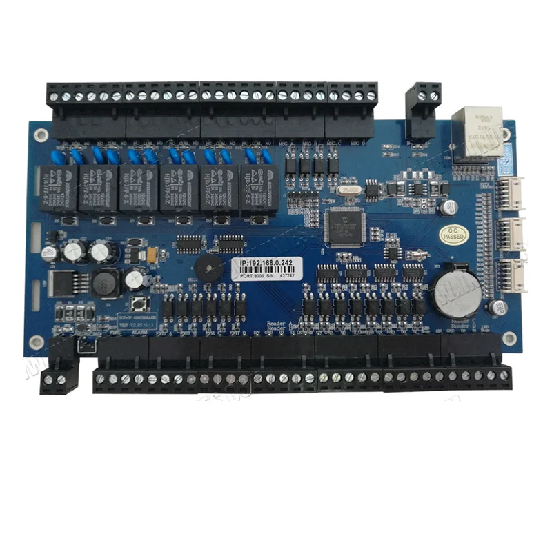 Бесплатное программное обеспечение Wiegand RFID Биометрические безопасности 4 двери Система контроля доступа