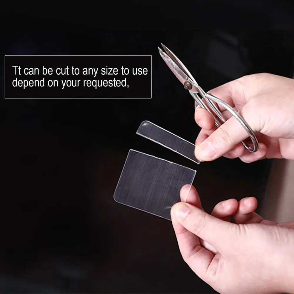 2019 Amazon Hotselling Super Sticky Easy Gripping Pad Transparent Silicone Fixate Anti-Slip Gel Pads Mat Wall Sticker