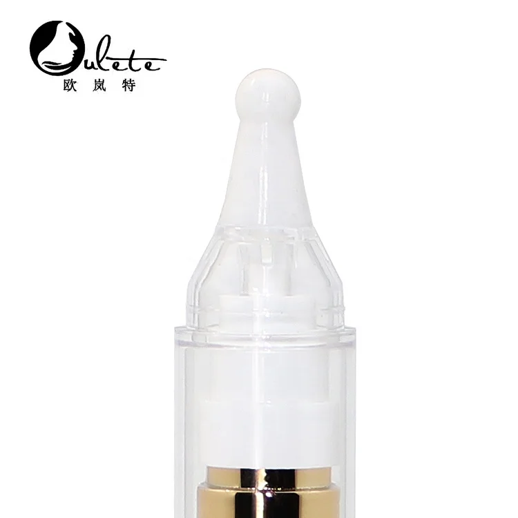 plastic cosmetic packaging eye cream 10ML 20ml gold airless syringe