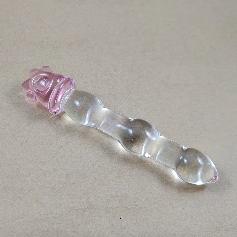 2019 Hot Sale Pink Kitty Paw Design Manufacturer of Boro Glass Material Adult Dildo Sex Toy for Adult Life