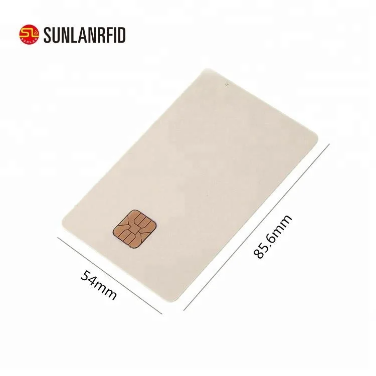 Credit Card Contact IC Smart Card Rfid SLE4442 Chip White Blank PVC Smart Card