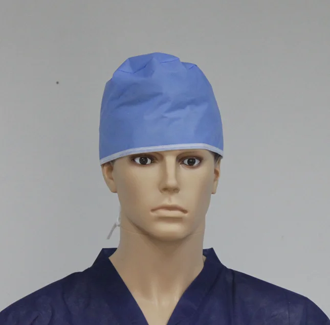 box-packed disposable surgical head cover spunlace surgeon cap