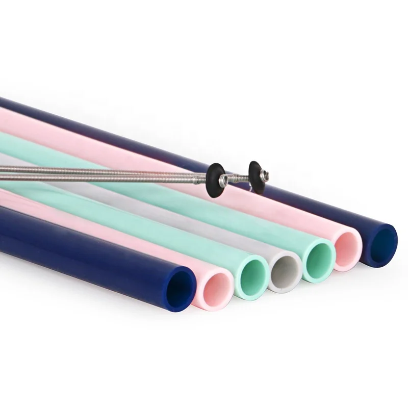 Wholesale Reusable Foldable Drinking Travel BPA Free Silicone Straw Tips