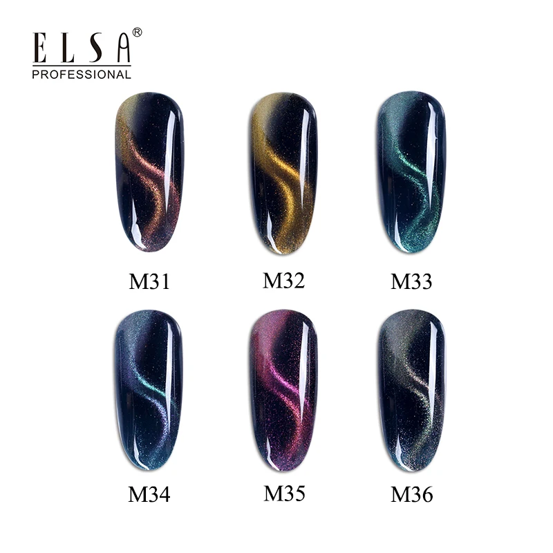 
ELSA Nail gel Chameleon Magnet Gel Polish 3D Cat Eyes UV Nail Polish Soak Off Long Lasting Led Gel Nail Varnish 