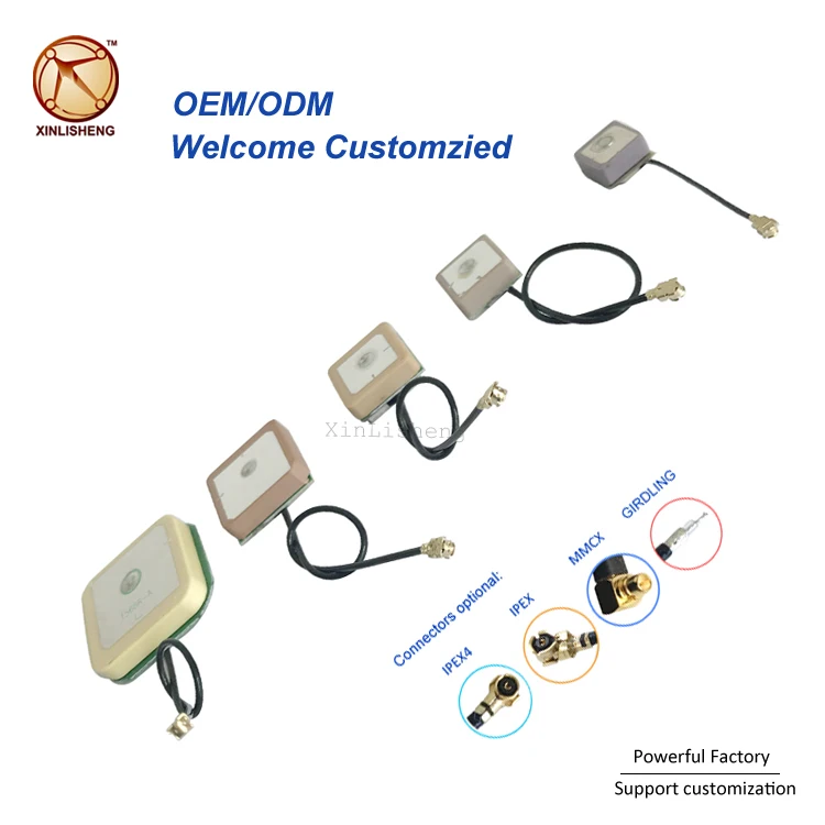 RF 1575.42mhz GPS GLONASS Internal Antenna Ceramic Dielectric Active Patch Antenna 18 15 12 8 25x25mm