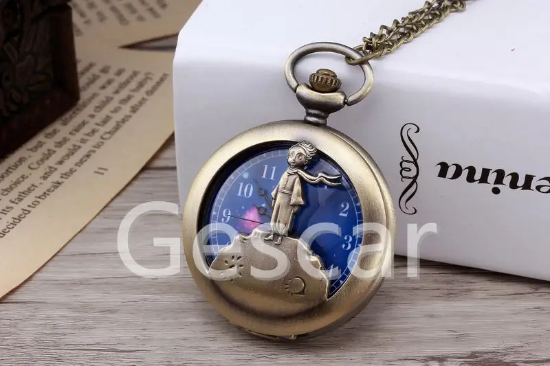 
Hot selling vintage scarf prince pendent pocket watch starry sky watch hollow out pocket watch 