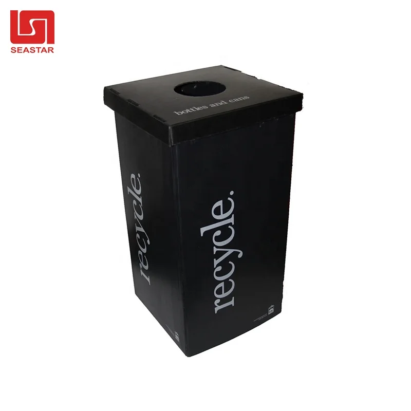 corrugated recycle garbage outdoor sanitary waste  bin