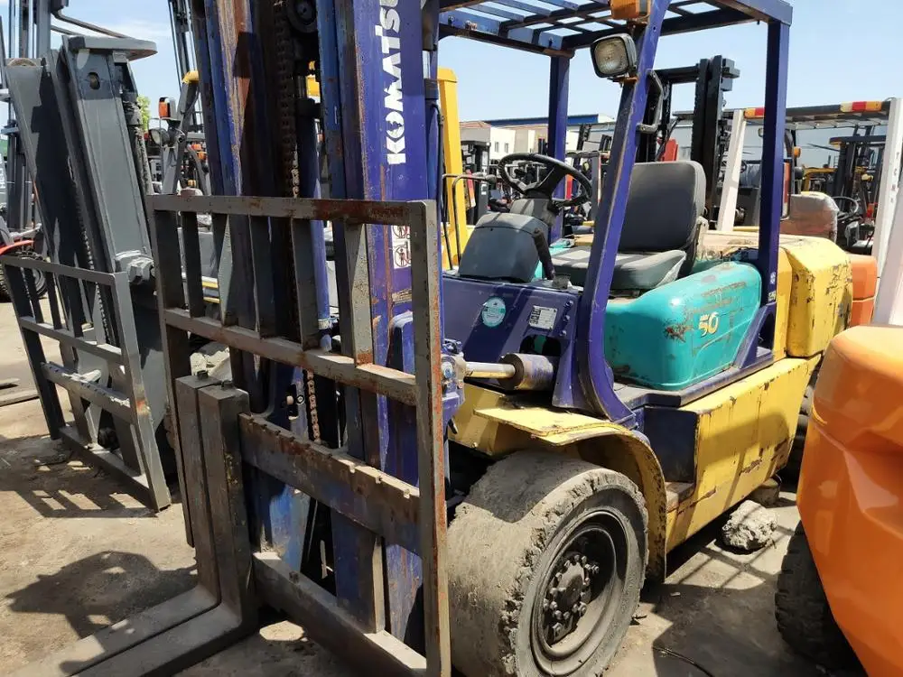 Used Komatsu Fd50 5 Ton Diesel Forklift Original Japan Komatsu Forklift for Sale