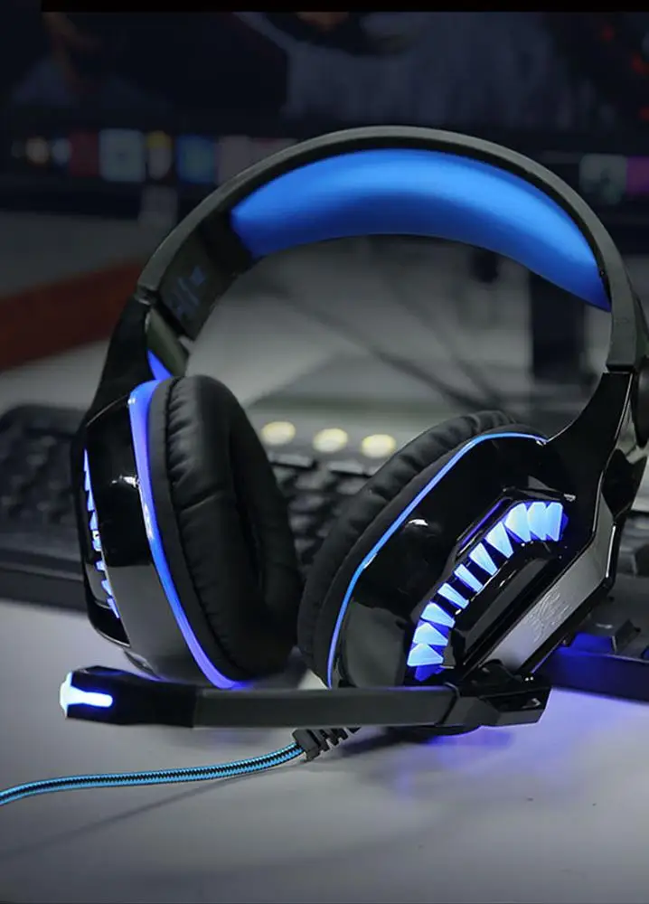 
KOTION EACH G2000 Second Generation Deep Bass Game Headphone Stereo Sound Gaming Headset Headband Earphone with Led Light 