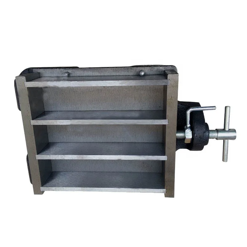 50Mm Three Gang Lab Mortar Casting Iron Cube Test Molds