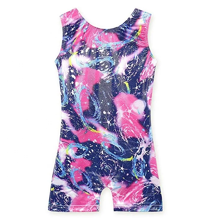
Wholesale Training Girls Children dance Shiny Gymnastics Leotards Clothing 