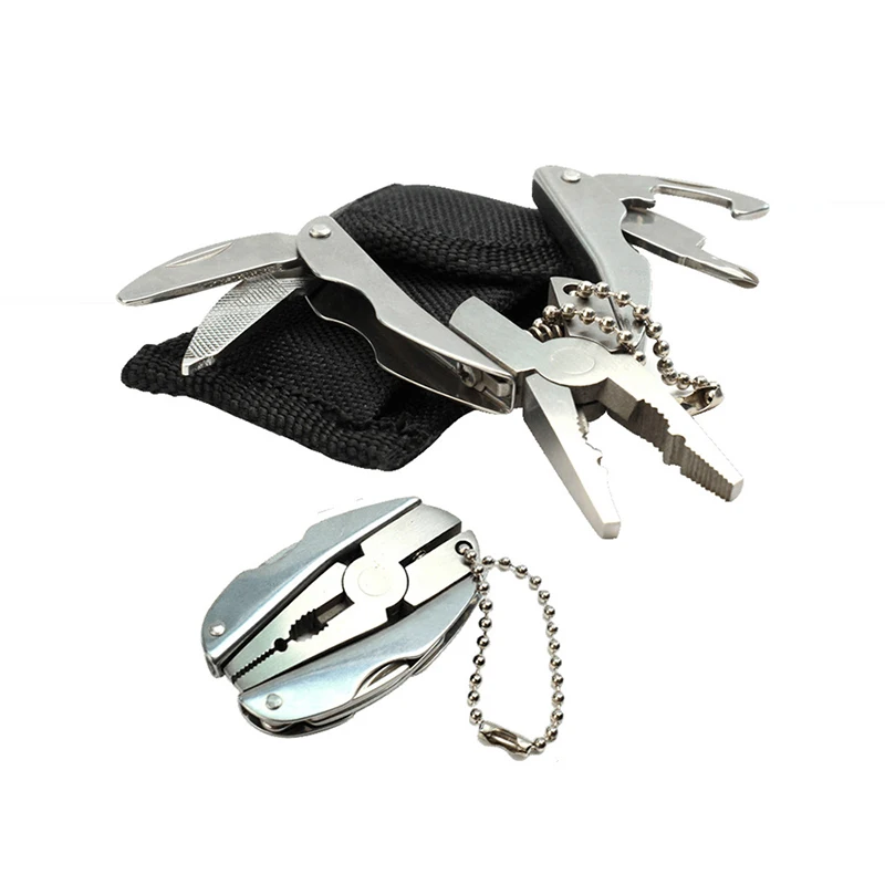 OEM Stainless Steel Keychain Portable Pocket Multi Mini Plier Turtle pliers Hunting Tool