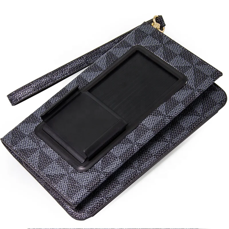 Высокий конец все включено ударопрочный защита tri-fold кошелек сотовый телефон кожаный чехол для iPhone