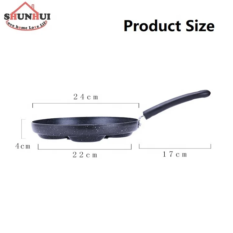 
4-Cup Egg Fry Pan Aluminum Egg Frying Pan For Gas And Electric Stove Tops Nonstick 4 Egg Fry Pan 
