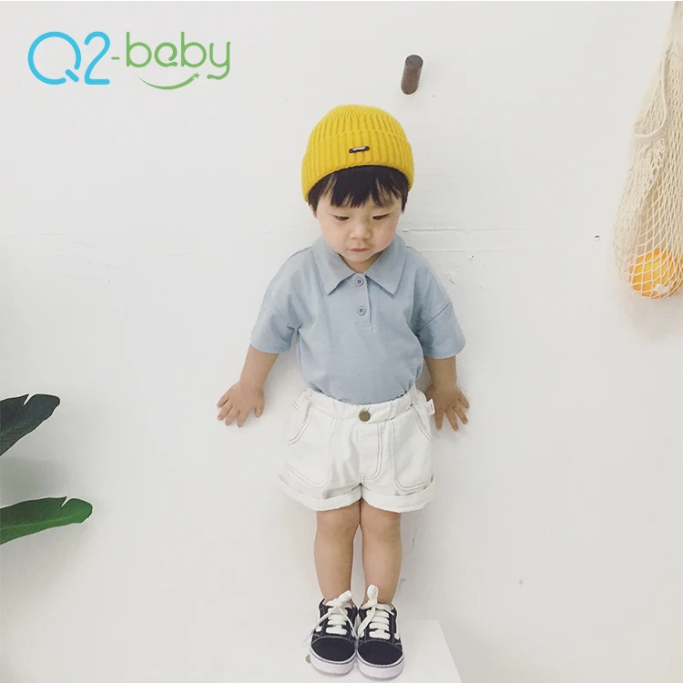 
Q2-baby Wholesale Custom Boys Girls Summer Clothes Short Sleeves Cotton Baby T-Shirt 