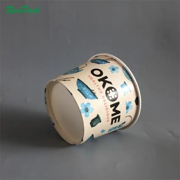 Китай Прямая продажа с фабрики фаст-фуд Вышивка крестом пакет Индивидуальные логотип печатных одноразовые суп чашки контейнеры