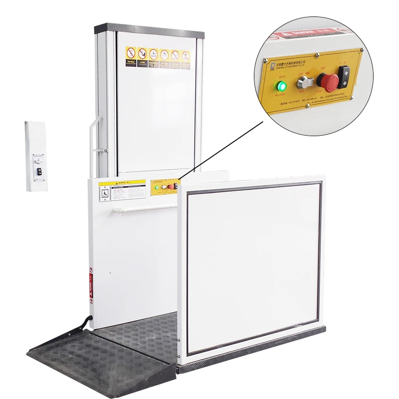 Лучшая цена 1-6 м Электрический гидравлический вертикальный подъёмник для инвалидных колясок