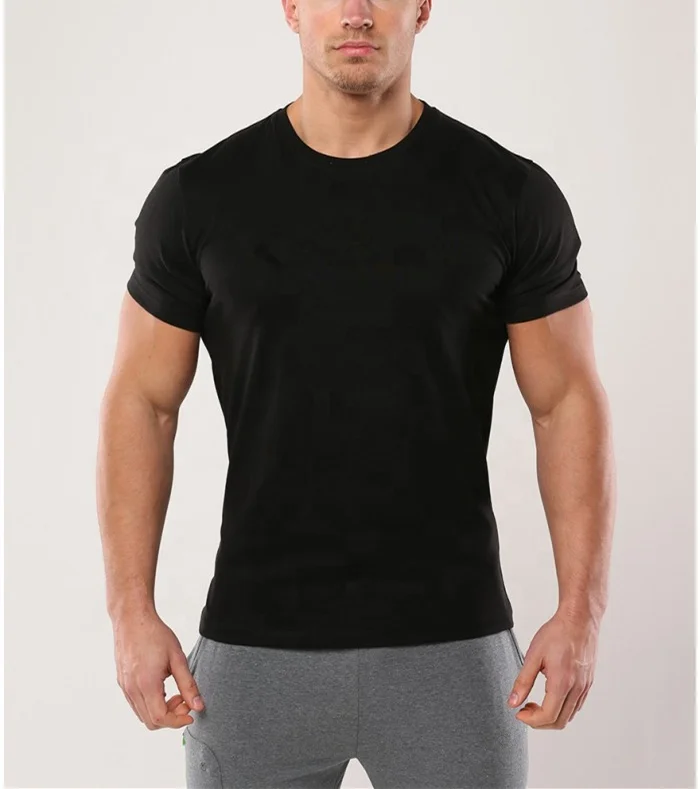 Спортивные тренировочные высококачественные мужские футболки из 100% хлопка с принтом на заказ от