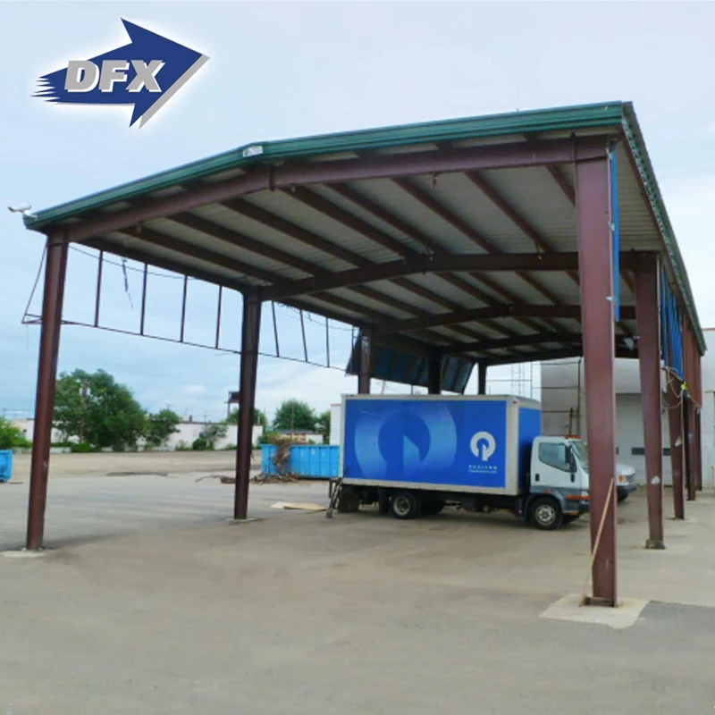 Light Metal Framing Steel Structure Prefab Car Storage Shed Warehouse Building