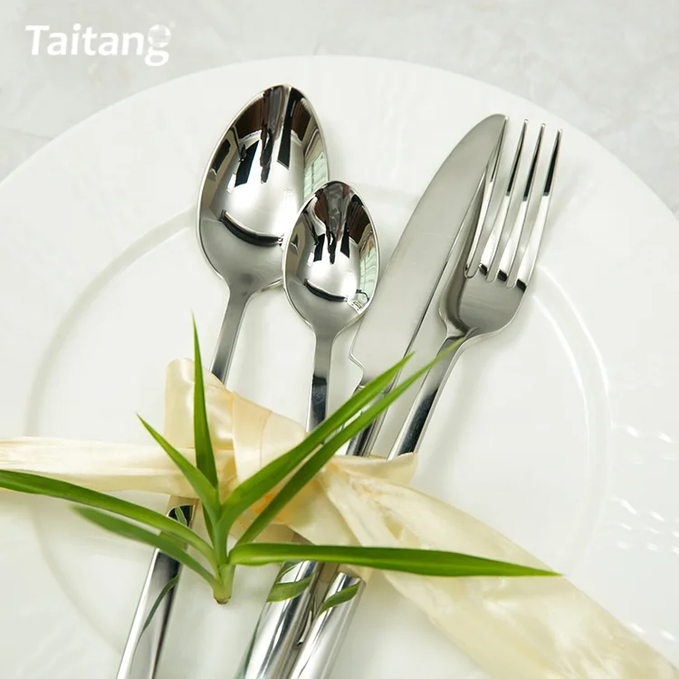 Wedding ECO Friendly Cutlery Stainless Steel Tableware Knife Dinner Fork Set